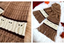 Owl Scarf Free Knitting Pattern