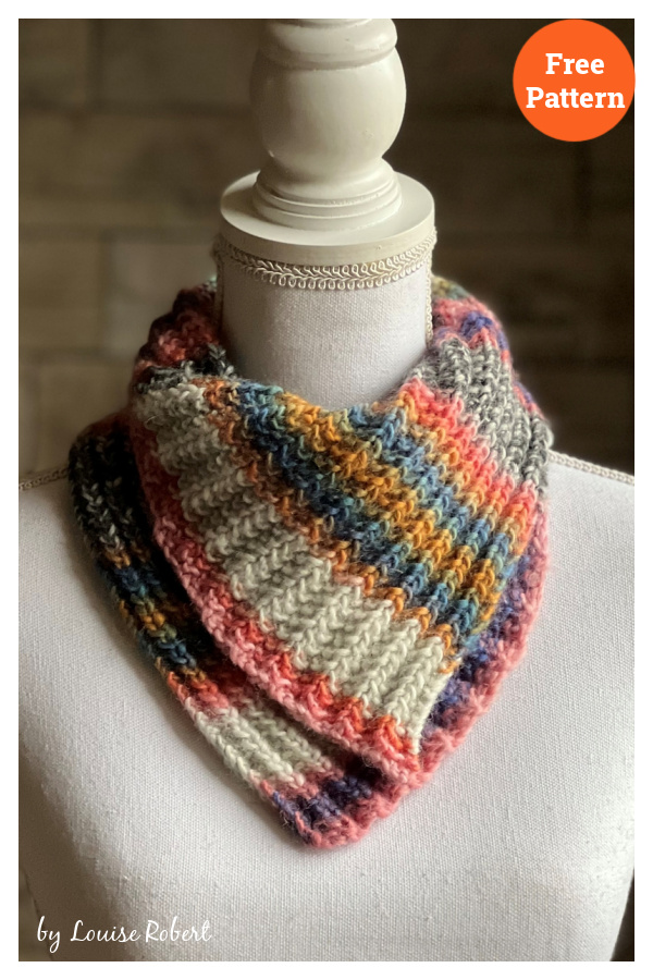 Passe-partout Cowl Free Knitting Pattern