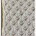 Peony Path Lace Block Free Knitting Pattern