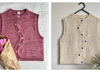 Peony Vest Knitting Pattern