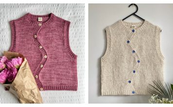 Peony Vest Knitting Pattern Peony Vest Knitting Pattern