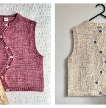 Peony Vest Knitting Pattern