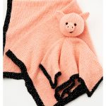 Pig Lovey and Blanket Set Free Knitting Pattern