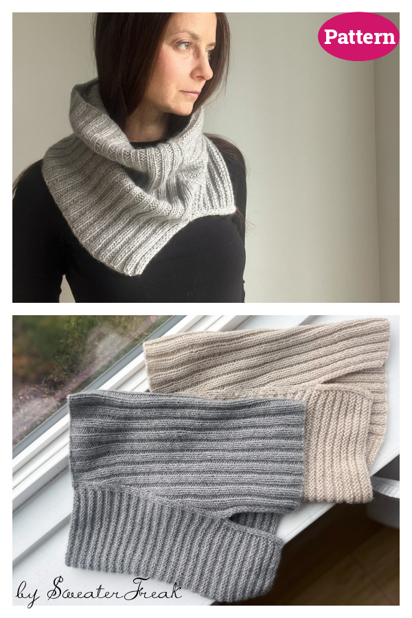 Rib Welt Cowl Knitting Pattern