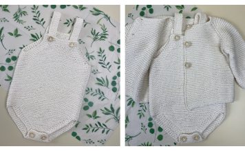 Simple Baby Bodysuit Free Knitting Pattern and Video Tutorial
