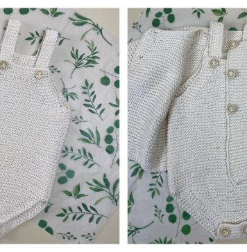 Simple Baby Bodysuit Free Knitting Pattern and Video Tutorial Simple Baby Bodysuit Free Knitting Pattern and Video Tutorial