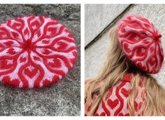 Twisted Love Beret Free Knitting Pattern