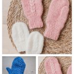 Wisteria Mittens Free Knitting Pattern