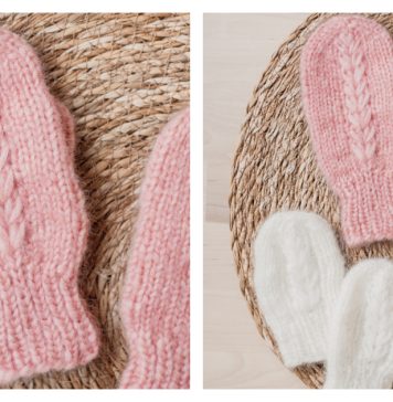 Wisteria Mittens Free Knitting Pattern Wisteria Mittens Free Knitting Pattern