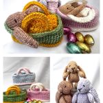 Baby Bunny and Crib Knitting Pattern