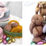 Baby Bunny and Crib Knitting Pattern