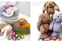 Baby Bunny and Crib Knitting Pattern Baby Bunny and Crib Knitting Pattern