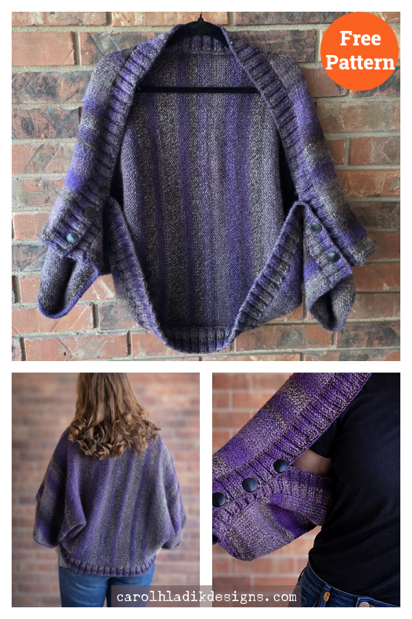 Barcelona Shrug Free Knitting Pattern