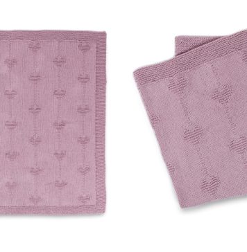 Belle Coeur Baby Blanket Free Knitting Pattern