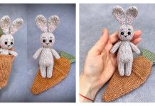 Bunny In A Carrot Bed Knitting Pattern