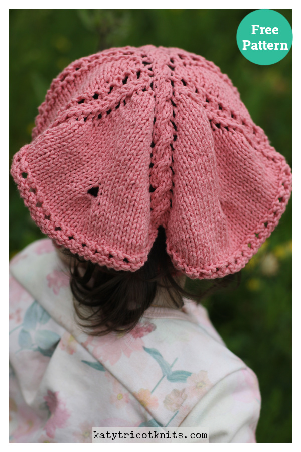 Butterfly Bandana Free Knitting Pattern