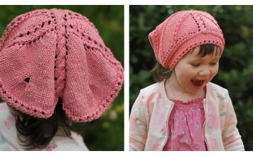 Butterfly Bandana Free Knitting Pattern