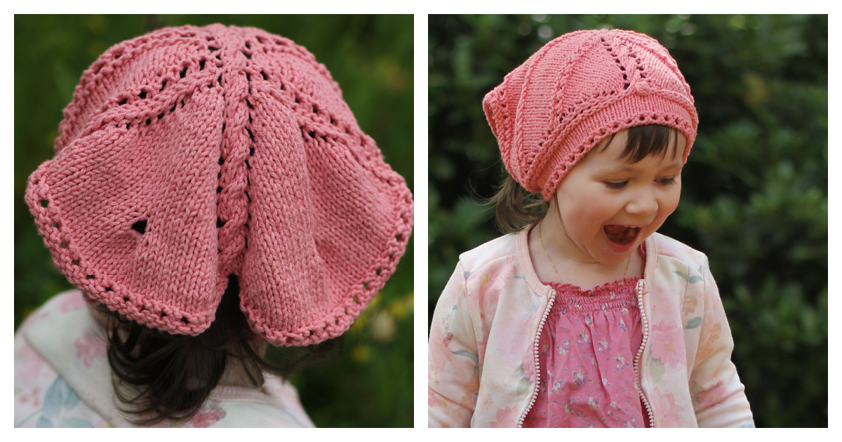 Butterfly Bandana Free Knitting Pattern