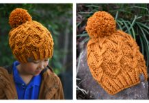 Checkered Twist Slouch Free Knitting Pattern
