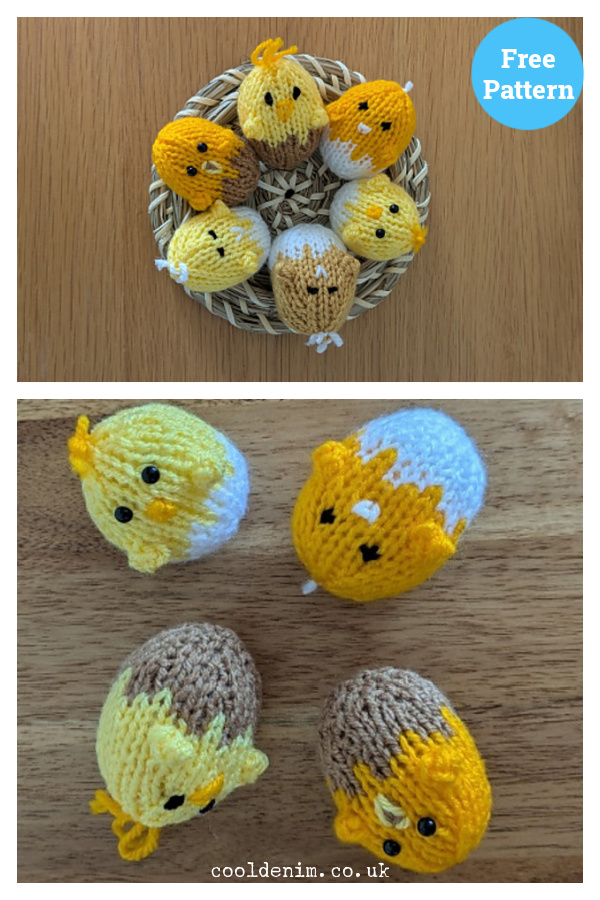 Chick Eggs Free Knitting Pattern
