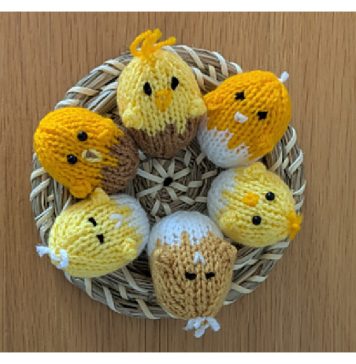 Chick Eggs Free Knitting Pattern