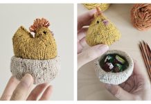 Chicken Chocolate Basket Free Knitting Pattern