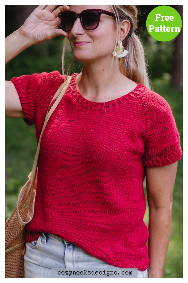 Easy Street Tee Free Knitting Pattern 