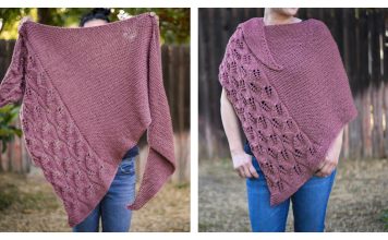 Falling Leaves Shawl Free Knitting Pattern and Video Tutorial