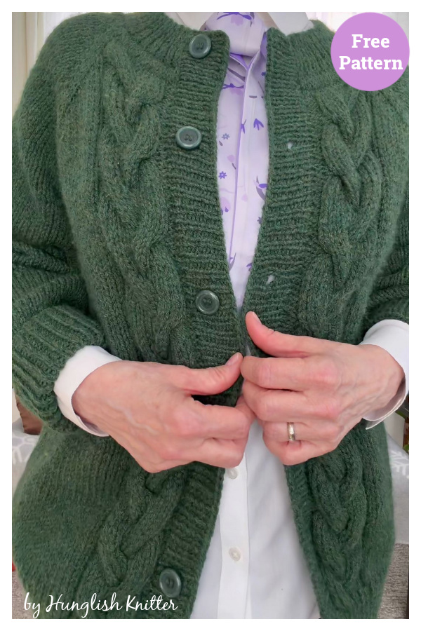 Hunglish Mood Cardigan Free Knitting Pattern