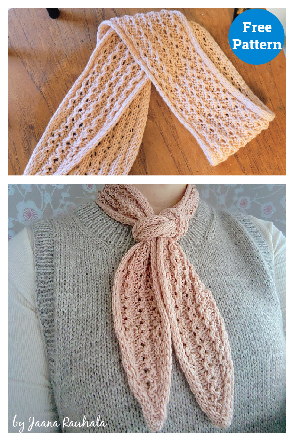 Petit Bunny Scarf Free Knitting Pattern