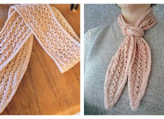 Petit Bunny Scarf Free Knitting Pattern