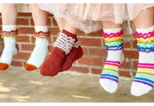 Ruffled Feathers Socks Free Knitting Pattern