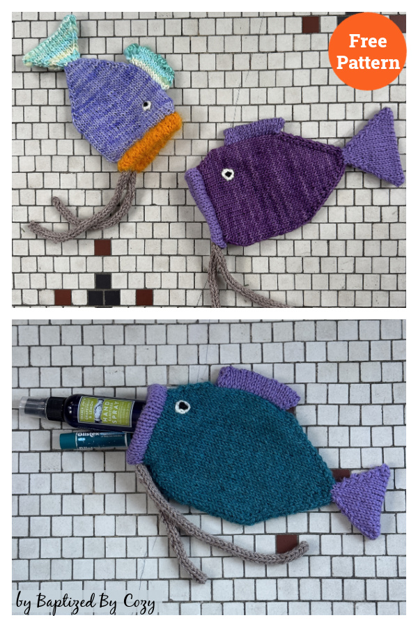 Scandi Swimmer Pouch Free Knitting Pattern