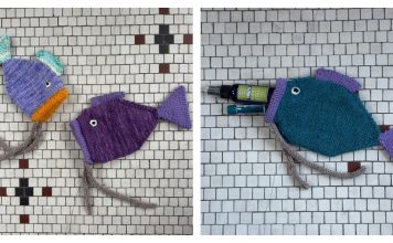 Scandi Swimmer Pouch Free Knitting Pattern