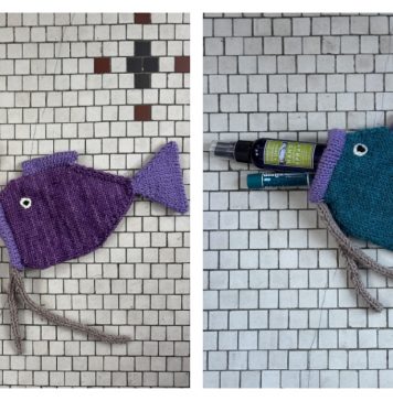 Scandi Swimmer Pouch Free Knitting Pattern