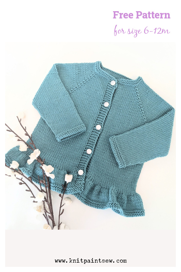 Sweet Ruffle Cardigan Knitting Pattern 