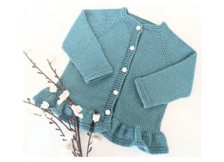 Sweet Ruffle Cardigan Knitting Pattern