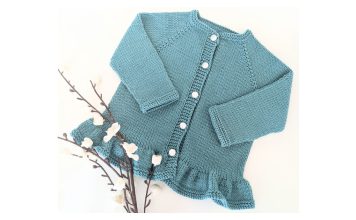Sweet Ruffle Cardigan Knitting Pattern