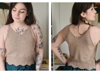 Ananke Camisole Top Free Knitting Pattern