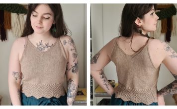 Ananke Camisole Top Free Knitting Pattern