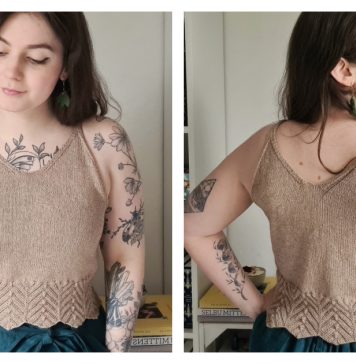 Ananke Camisole Top Free Knitting Pattern
