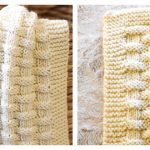 Basketweave Snuggles Blanket Free Knitting Pattern