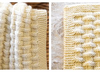 Basketweave Snuggles Blanket Free Knitting Pattern