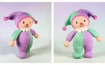 Binky Clown Free Knitting Pattern