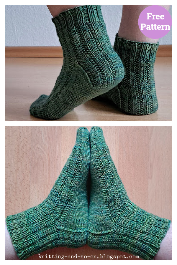 Cactus Socks Free Knitting Pattern