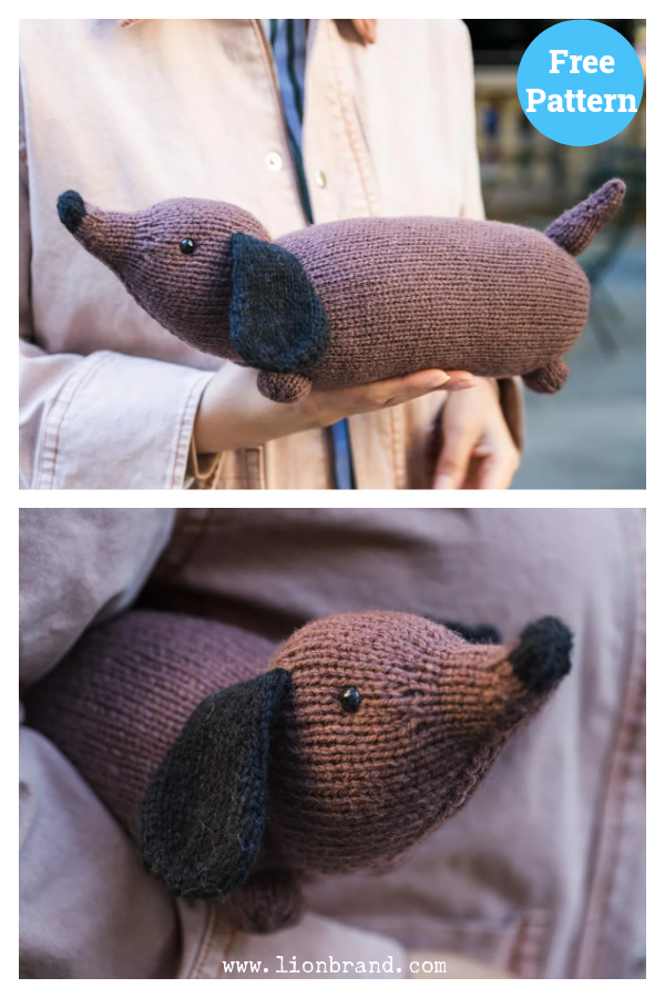 Comforting Dachshund Free Knitting Pattern