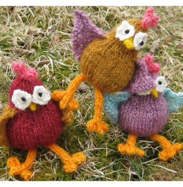 Crazy Chickens Free Knitting Pattern
