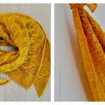 Falling Leaves Shawl Free Knitting Pattern