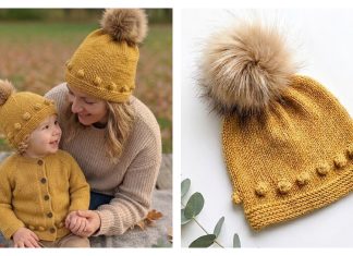 Hello Sunshine Bobble Beanie Free Knitting Pattern