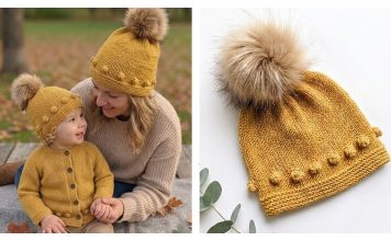 Hello Sunshine Bobble Beanie Free Knitting Pattern